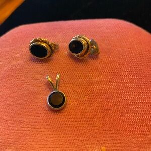 14K Gold Onyx Set💥💥💥💥💥💥💥